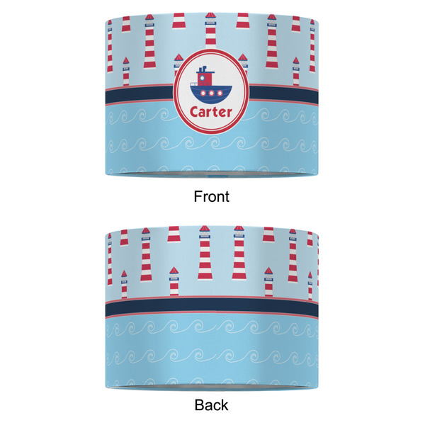 Light House & Waves 12" Drum Lampshade - APPROVAL (Fabric)