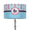 Light House & Waves 12" Drum Lampshade - ON STAND (Fabric)