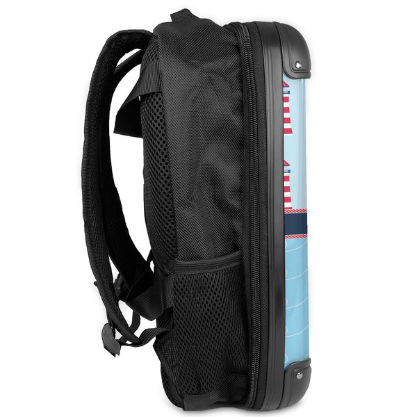 Light House & Waves 13" Hard Shell Backpacks - Side View