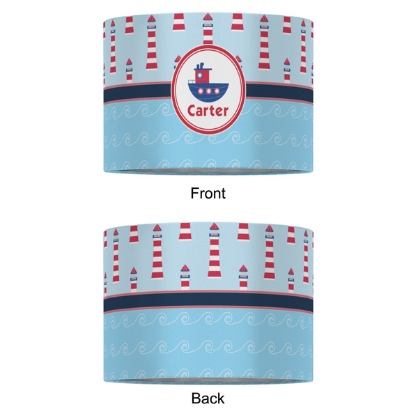 Light House & Waves 16" Drum Lampshade - APPROVAL (Fabric)