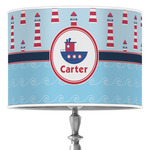 Light House & Waves 16" Drum Lamp Shade - Poly-film (Personalized)