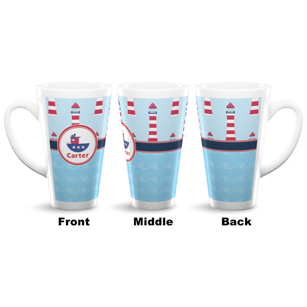 Light House & Waves 16 Oz Latte Mug - Approval