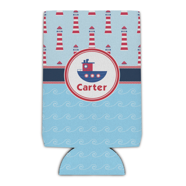 Custom Light House & Waves Can Cooler (Personalized)