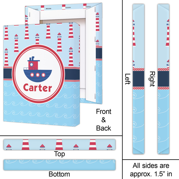 Light House & Waves 16x20 - Canvas Print - Approval