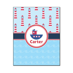 Light House & Waves Wood Print - 16x20 (Personalized)