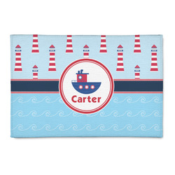 Light House & Waves Patio Rug (Personalized)