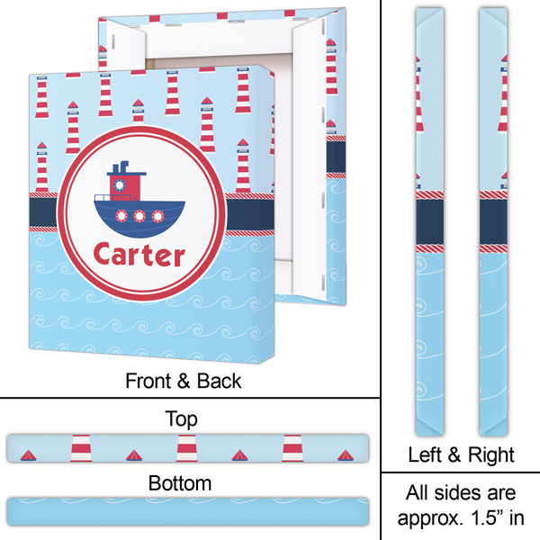 Light House & Waves 20x24 - Canvas Print - Approval