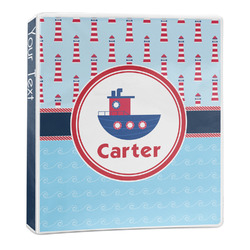 Light House & Waves 3-Ring Binder (Personalized)
