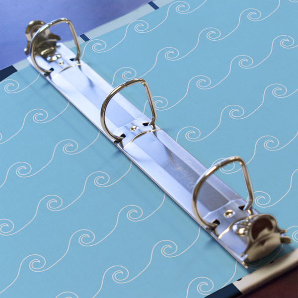 Light House & Waves 3 Ring Binders - Full Wrap - 1" - DETAIL
