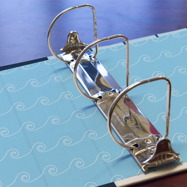 Light House & Waves 3 Ring Binders - Full Wrap - 3" - DETAIL