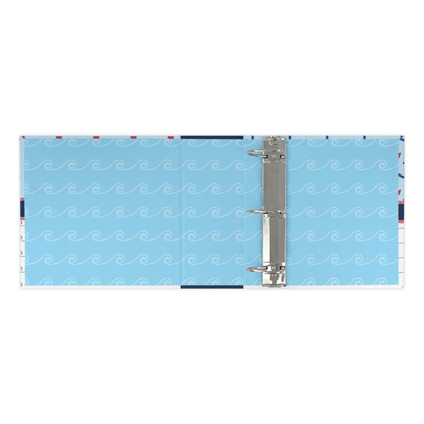 Light House & Waves 3 Ring Binders - Full Wrap - 3" - OPEN INSIDE