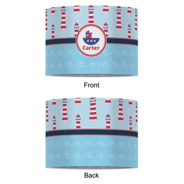 Light House & Waves 8" Drum Lampshade - APPROVAL (Fabric)
