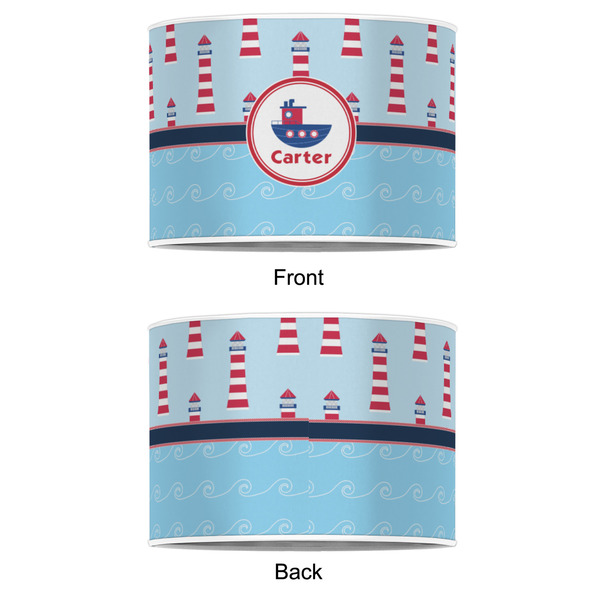 Light House & Waves 8" Drum Lampshade - APPROVAL (Poly Film)