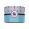 Light House & Waves 8" Drum Lampshade - FRONT (Fabric)