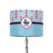 Light House & Waves 8" Drum Lampshade - ON STAND (Fabric)
