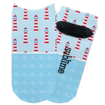 Light House & Waves Adult Ankle Socks (Personalized)