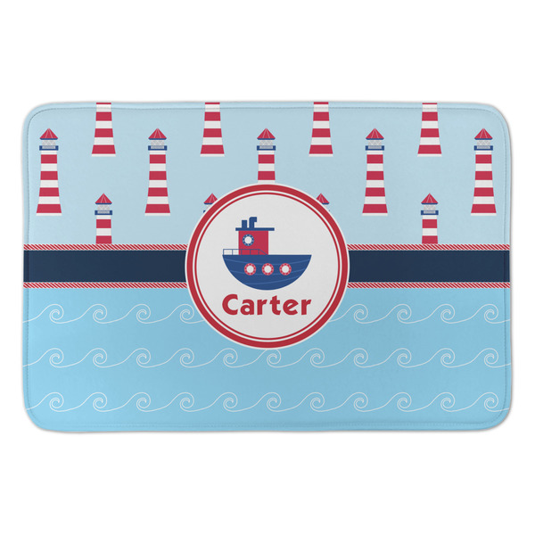 Custom Light House & Waves Anti-Fatigue Kitchen Mat (Personalized)