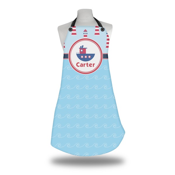 Light House & Waves Apron on Mannequin