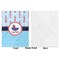 Light House & Waves Baby Blanket (Single Side - Printed Front, White Back)