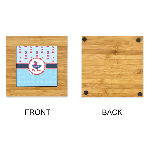 Light House & Waves Bamboo Trivet with 6" Tile - APPROVAL