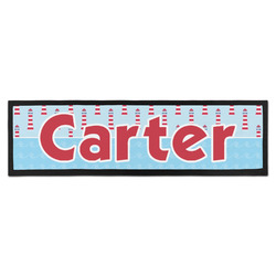 Light House & Waves Bar Mat - Large (Personalized)