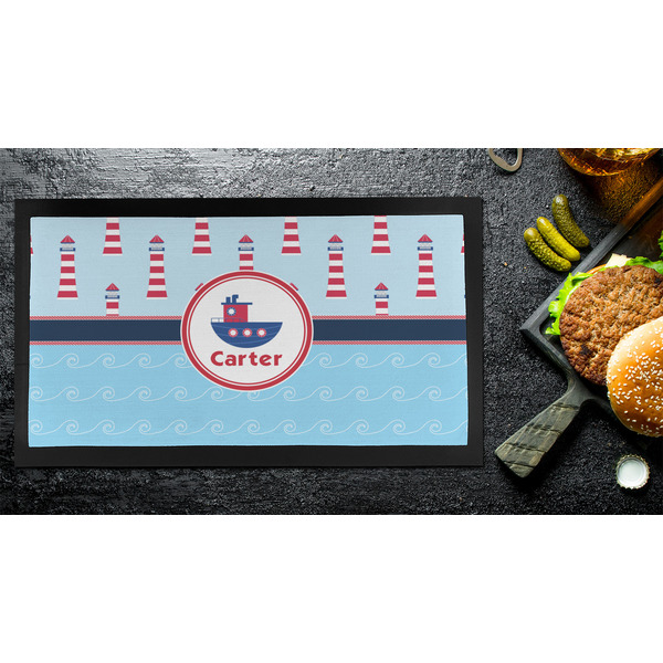 Light House & Waves Bar Mat - Small - LIFESTYLE
