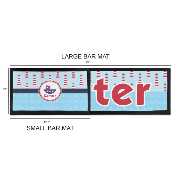 Light House & Waves Bar Mats - Sizing Chart