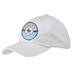 Light House & Waves Baseball Cap - White (Personalized)