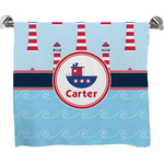 Light House & Waves Bath Towel (Personalized)