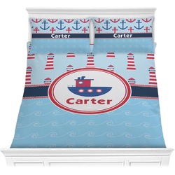 Light House & Waves Comforter Set - Full / Queen (Personalized)