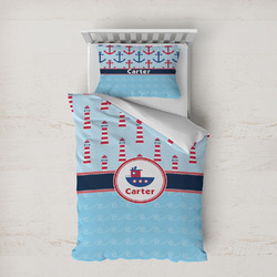 Light House & Waves Duvet Cover Set - Twin XL (Personalized)