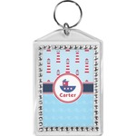 Light House & Waves Bling Keychain (Personalized)