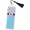 Light House & Waves Bookmark with tassel - Flat