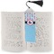 Light House & Waves Bookmark with tassel - In book