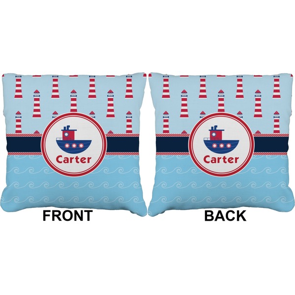 Light House & Waves Burlap Pillow Approval