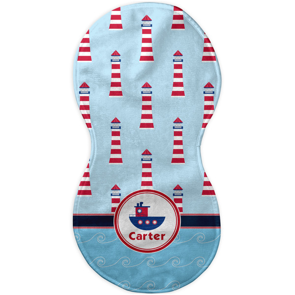 Light House & Waves Burp Peanut Shaped Flat