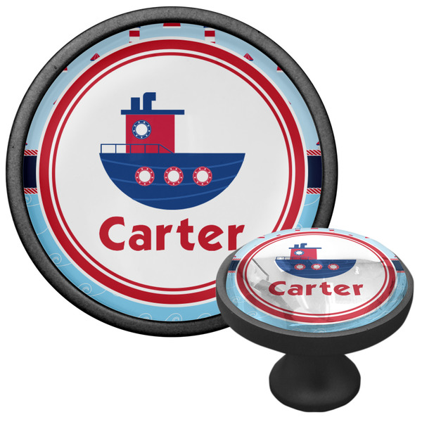 Light House & Waves Cabinet Knob - Black - Multi Angle