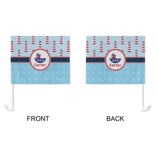 Light House & Waves Car Flag - Large - APPROVAL