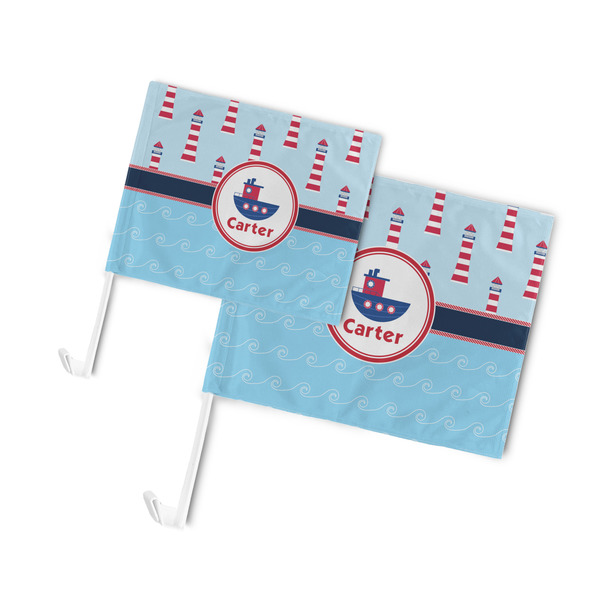 Light House & Waves Car Flags - PARENT MAIN (both sizes)