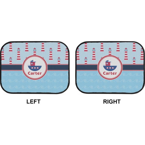 Light House & Waves Car Floor Mats (Back Seat) (Approval)