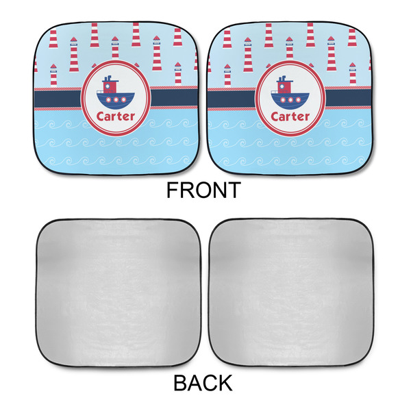 Light House & Waves Car Sun Shades - APPROVAL