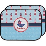 Light House & Waves Car Floor Mats (Back Seat) (Personalized)