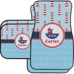 Light House & Waves Car Floor Mats Set - 2 Front & 2 Back (Personalized)