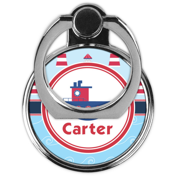 Light House & Waves Cell Phone Ring Stand & Holder - Front (Collapsed)