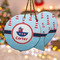 Light House & Waves Ceramic Ornament w/ Name or Text