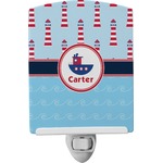 Light House & Waves Ceramic Night Light (Personalized)