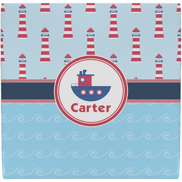 Custom Light House & Waves Ceramic Tile Hot Pad (Personalized)