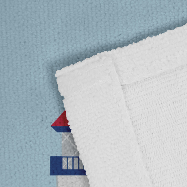 Light House & Waves Close up of Fabric