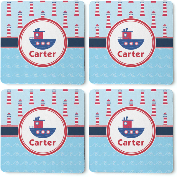 Light House & Waves Coaster Rubber Back - Apvl