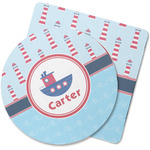Light House & Waves Rubber Backed Coaster (Personalized)